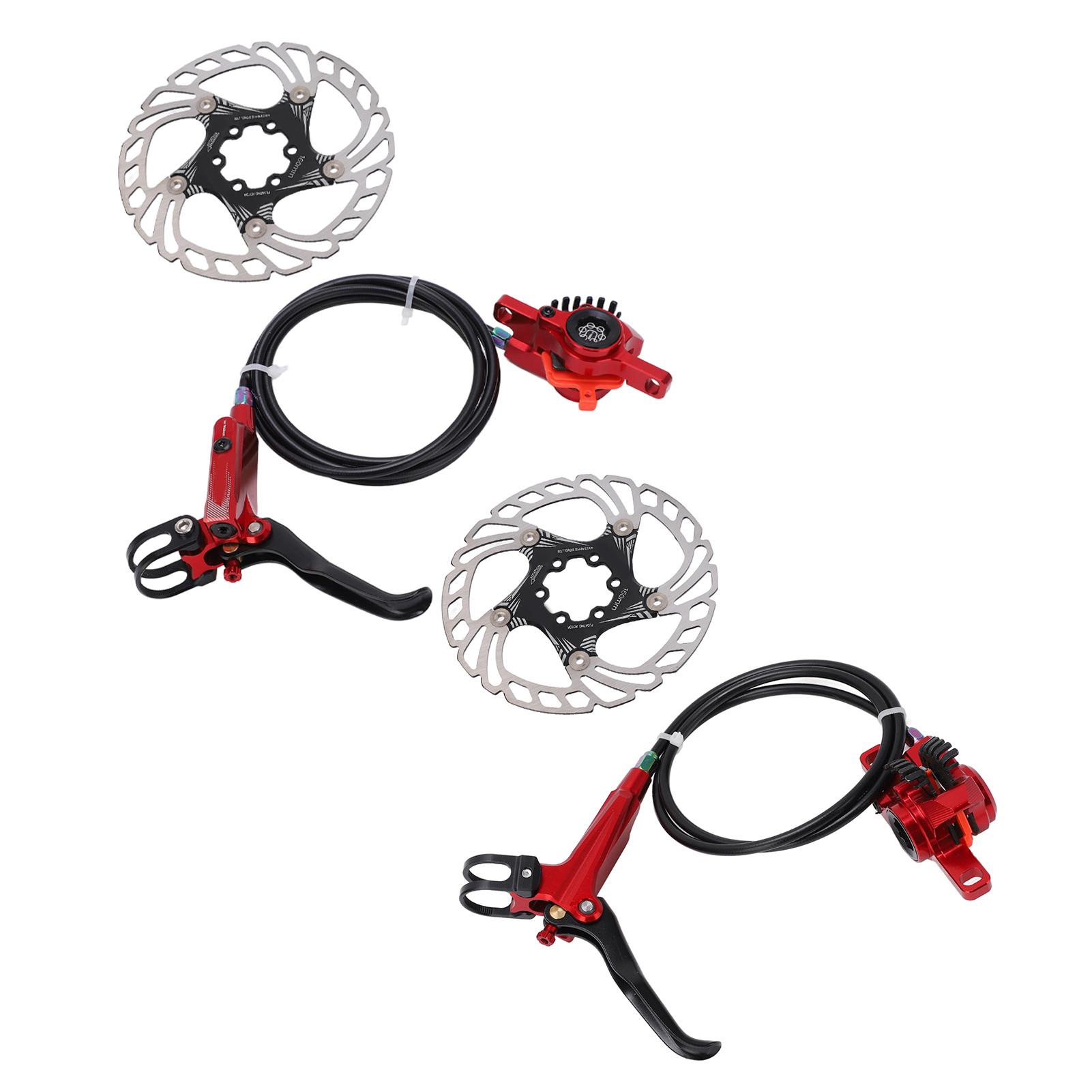 

Bicycle Brake Cooling Disc Floating Ice Rotor Strong Braking Bike Hydraulic Disc BrakeRed червоний