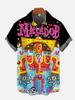 Hawaiian Men's Shirt Mexican Mask Pattern Tops Summer New Fashion Casual Beach Down Button Shirt  Casual holiday clothing