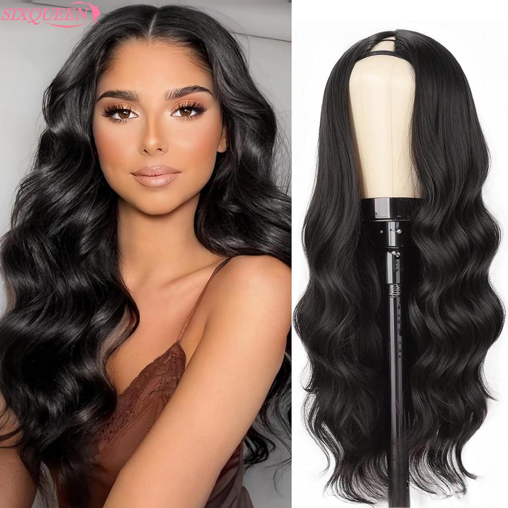 V Part Wigs Human Hair Body