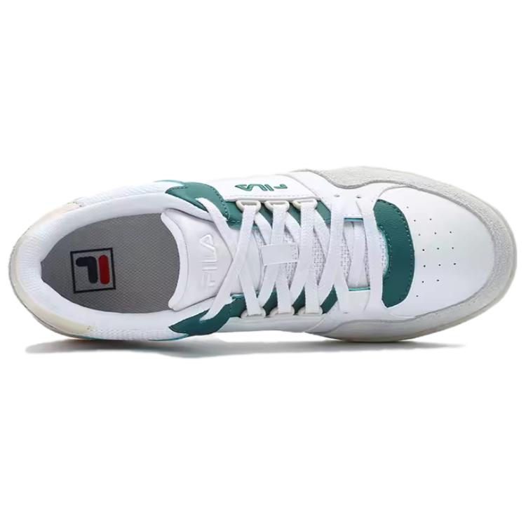 New FILA Targa Low Top Skateboard Shoes Men's White Gray Green F12M422206FWL