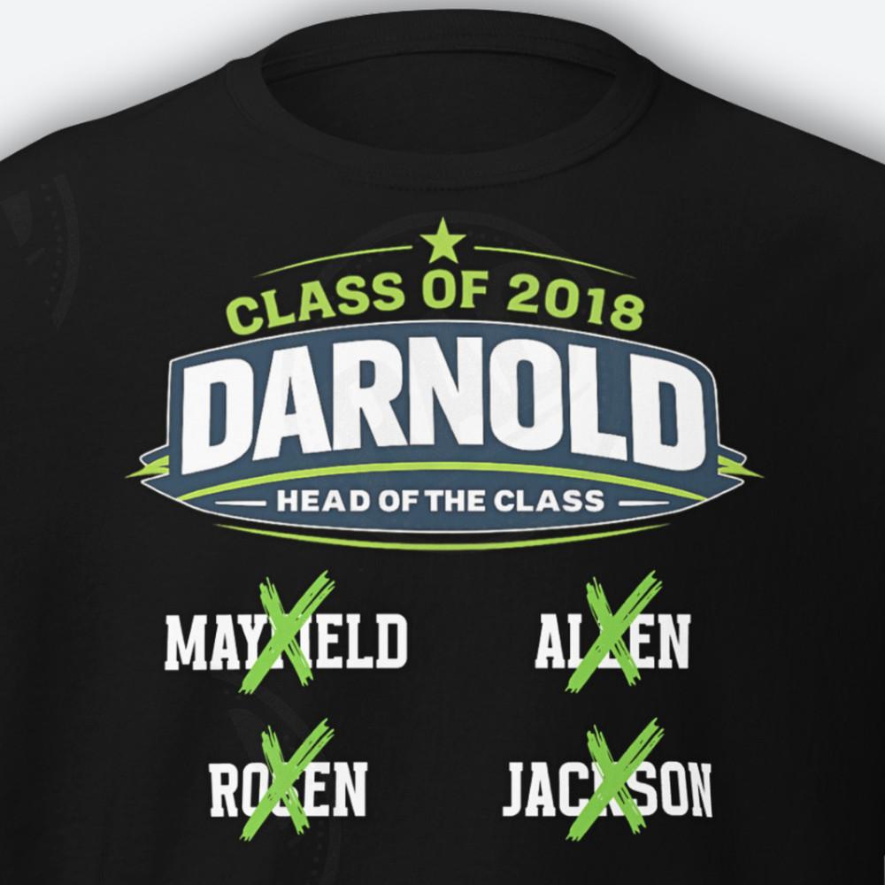 Funny Sam Darnold Shirt Class of 2018 QB Class Tee Seattle World Champs Seahawks Unisex T-Shirt XXXXL