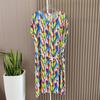 Multi-Color Silk Cotton Dress Home Wear Shoelace round Collar Skirt Special Treatment Rayon Nightdress for Women