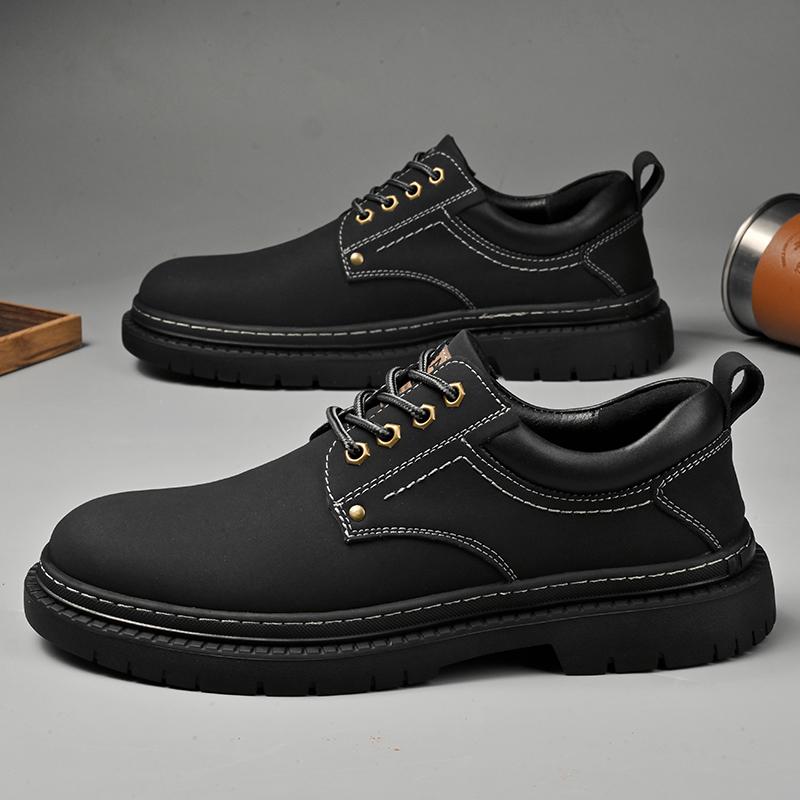 Fashion Genuine Leather Yellow Oxford Shoes British Style Casual Business Shoes Comfortable Formal Dress Footwear Outdoors Walking Shoes