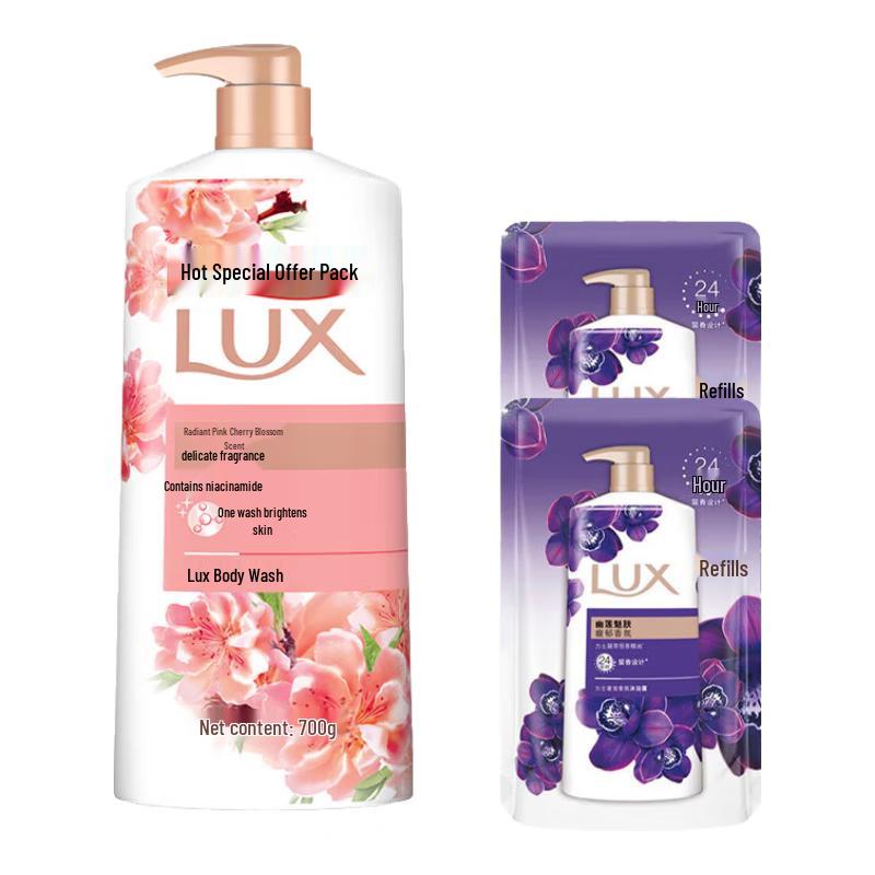 

LUX Pink Cherry Blossom Deep Clean & Brighten Shower Gel