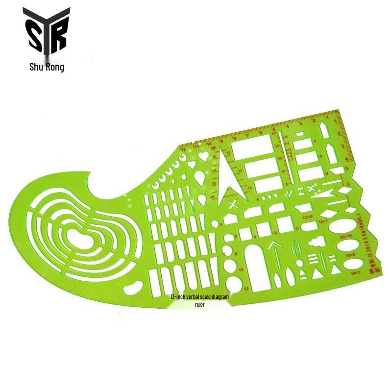 13-Type Multi-functional Topography Mapping Ruler