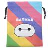 Baymax Travel Drawstring Disney [Drawstring Bag] Pouch/Stripe