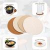 Bohemian Style Cotton Rope Woven Placemat Household Thick Insulated Coaster Hand Woven Cotton Linen Coaster with Storage Rack