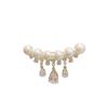 Rinhoo Fashion Imitation Pearl Zircon Tassel Safety Pins For Women Simple Snowflake Flower Brooch Bouquet Clothes Badges Jewelry