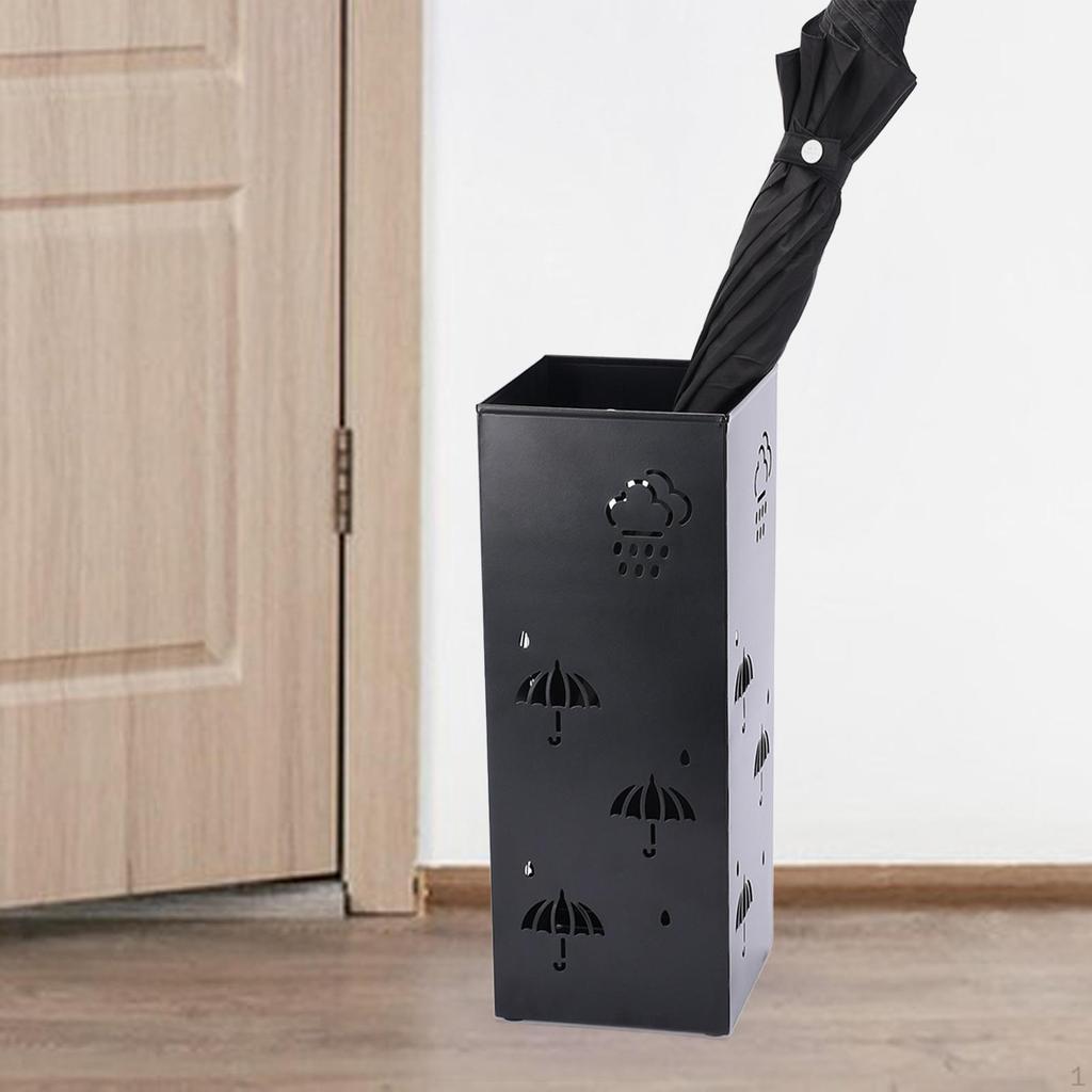 Portaombrelli Rotondo In Metallo Per Casa O Ufficio - Design Cavo, Elegante E Stabile - Foto 10