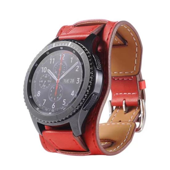 Replacement Genuine Leather Bracelet for Samsung Watch Band Gear S3 Frontier