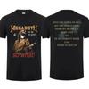 Megadeth "So Far, So Good... Na und!"""Astronauten-Schädel Doppelseitiger Grafikdruck Thrash Metal Band Streetwear T-Shirt"""