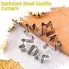 Elegant Festival Holiday Baking Essential Stainless Steel Snowflake Cookie Molds For Pastries And Chocolates