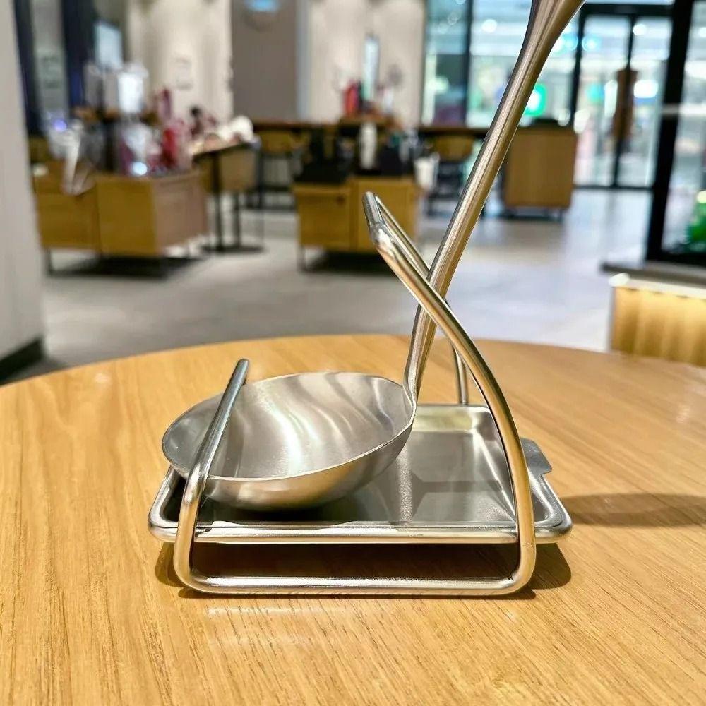Stainless Steel Pot Lid Stand Rustproof Kitchen Storage Rack Portable Chopping Board Organizer