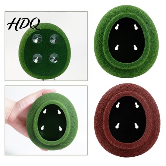 Wall Mounted Reptile Hole 3D Printed Egg Shaped Hideout Cave Suction Cup Terrarium Shelter Hanging Snake Burrow Nest Habitat Decor for Leopard