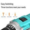 Industrial Dual-Speed Rechargeable Drill with Lithium Battery - Handheld Electric Screwdriver & Impact Drill