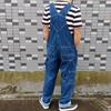 Salopete de denim pentru bărbați, cu bretele de mărime mare, pantaloni drepți, blugi, haine de lucru pentru bărbați, marimi mari