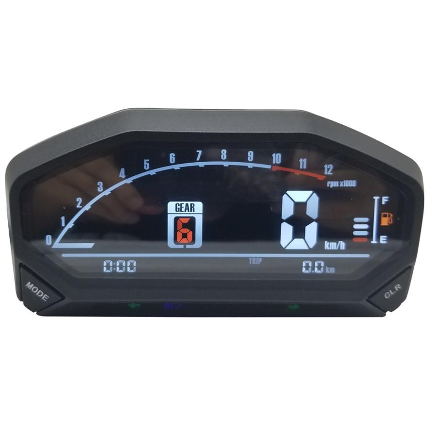 Universal Motorcycle LED LCD Speedometer Digital Backlight Waterproof Odometer Tachometer For 1,2,4 Cylinders Motor Electronics