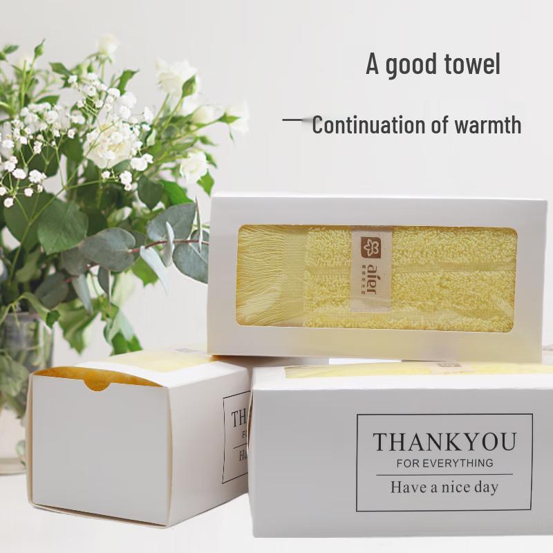 Aier Long-staple Cotton Wood Fiber Adult Face Towel