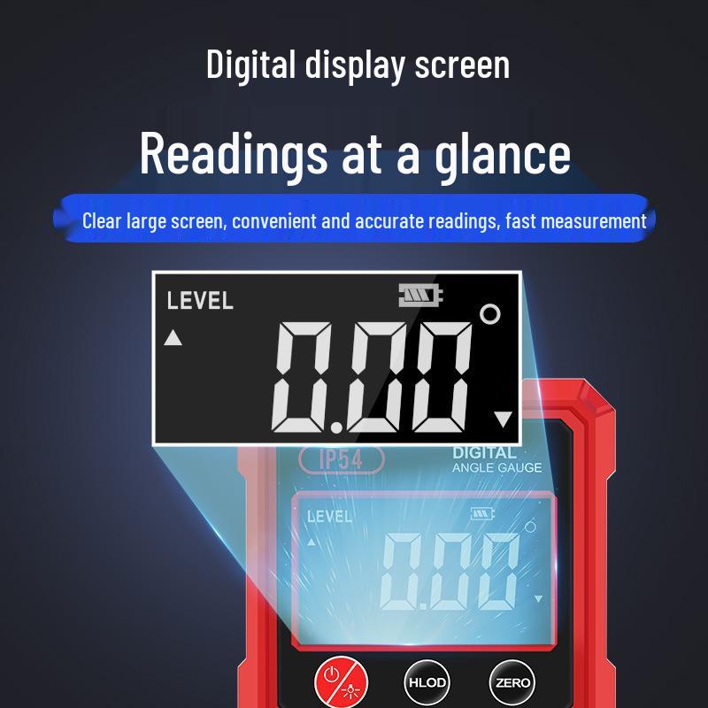 Dual Laser Digital Inclinometer Box with High-Precision Level and Four-Sided Strong Magnets
