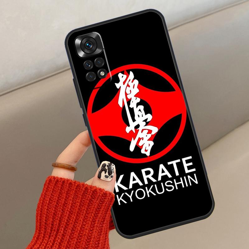 Oyama Kyokushin Karate Case For Xiaomi Redmi Note 11 12 8 9 10 Pro 8T 9S 10S 11S Redmi 9A 9C 10 10A 10C Cover