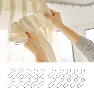 Durable Metal S Hooks for Curtain Rods Convenient and Versatile Curtain Attachment with Metal S Shaped Curtain Hooks