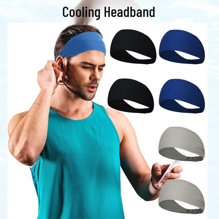 Breathable Summer Sport Headband - Sweat-Absorbent Yoga Wrap Hair Accessory