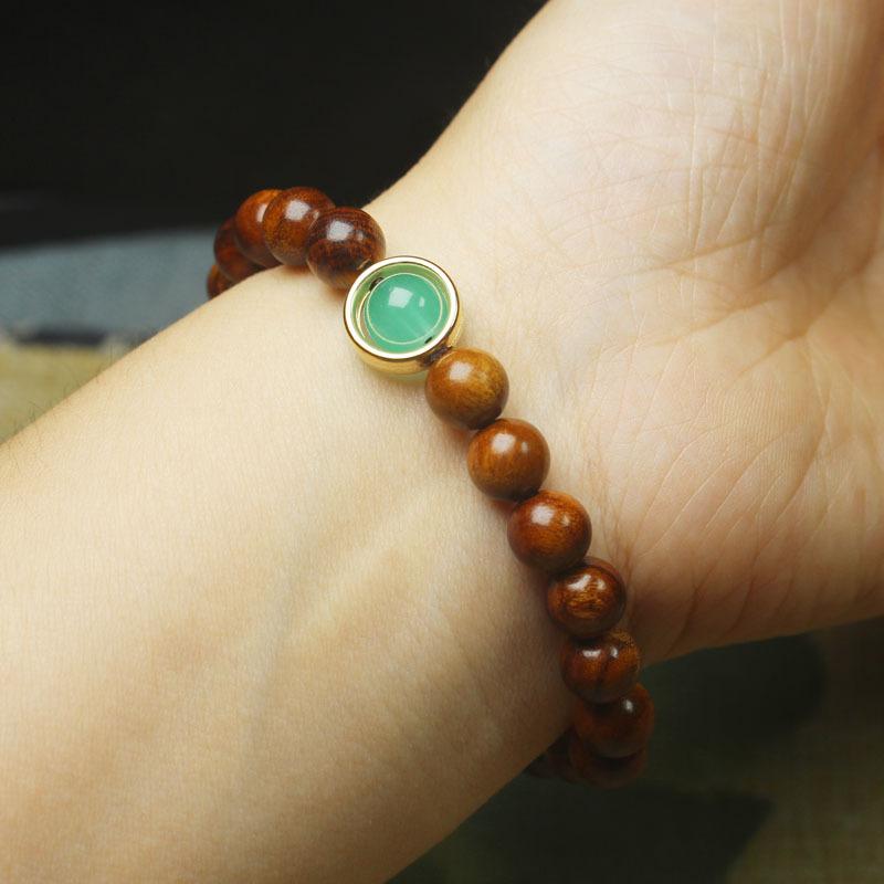 8mm Rosewood Beaded Bracelet, Simple Style Wooden Jewelry for Men and Women, Fashion Wrist Ornament