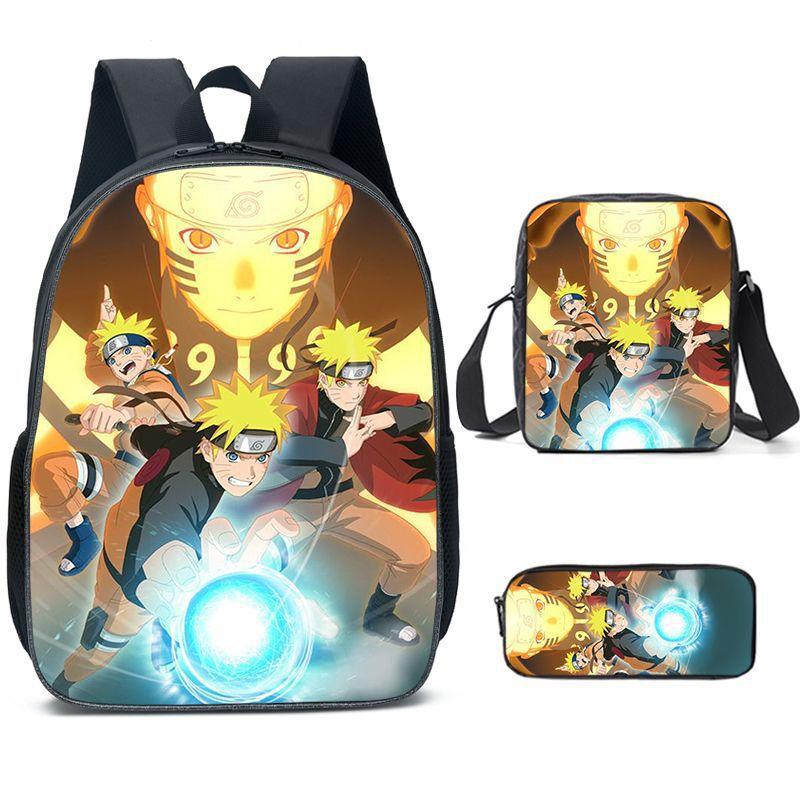 Naruto Backpack Student School Bag Cartoon School Bag Backpack Backpack Satchel Anime