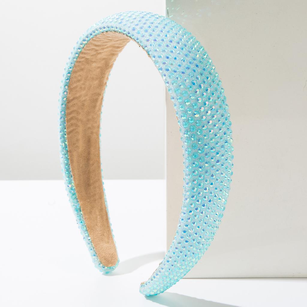 New Wide Brim Diamond-Laid Hairband Full Diamond Shiny Trendy Party Headband Simple All-Match Hair Accessories