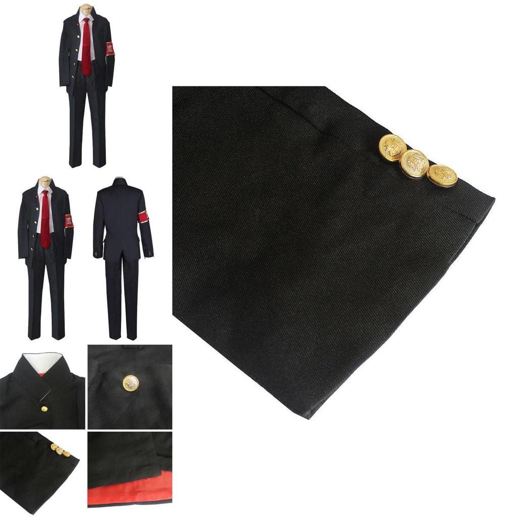 Wysokiej Jakości Japońskie Anime Hitman Reborn Hibari Kyoya Kostium Cosplay Garnitur Dla Fanów