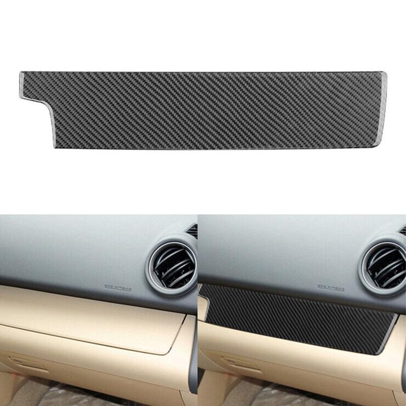 car Glove Box Panel Stripe Sticker Trim For Toyota For RAV4 2006-2012 carbon fiber glove box panel stripe sticker decoration