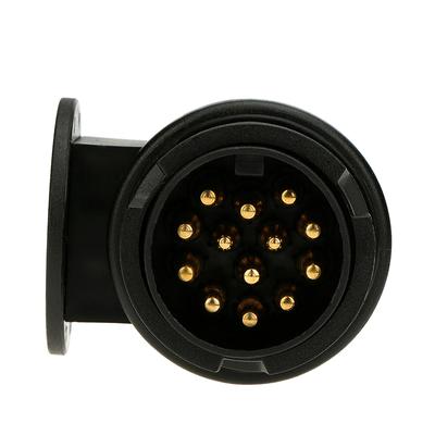 Frosted Material 13-Pin Trailer Plug 12V 13-Pole Tow Bar Towing Plug N Type-Vehicle End