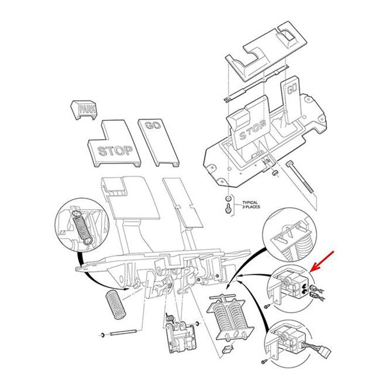 Golf Cart MCOR Potentiometer Accelerator For Club Car Precedent 2004-2011 Motor Controller Input 103327901 Replacement Parts
