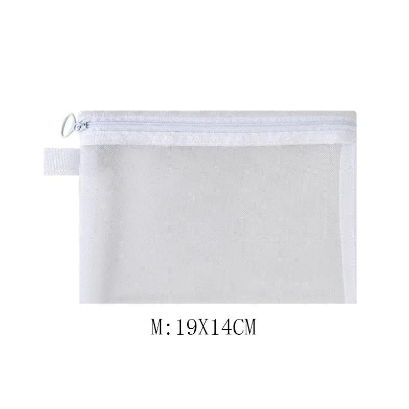 Fashion Small Large Black Organizer Toiletry and Makeup Pouch Transparent Mesh Zipper Cosmetic Bag Women Necessary Organizer