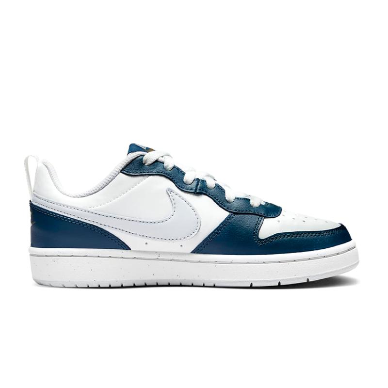 Nike Court Borough Low 2 White Valerian Blue GS Sneakers BQ5448-121