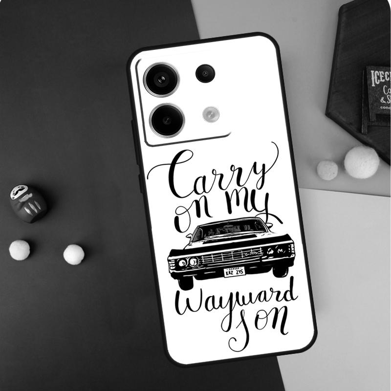 Supernatural CARRY ON WAYWARD SONS Case For Xiaomi Redmi Note 14 13 12 11 10 9 15 Pro Plus Redmi 15 14C 13C 10C 12C 15C Funda