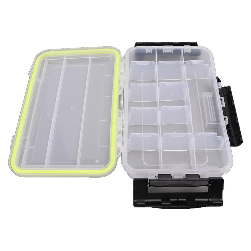 Transparent Plastic Storage Box with Removable Divider Fishing Tackle Fish Hook Protection Box