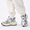 New MLB Winner Chunky Anti-Slip Wear-Resistant Low-Top Chunky Sneakers Unisex Silver 3ASHWD15N-50IVS