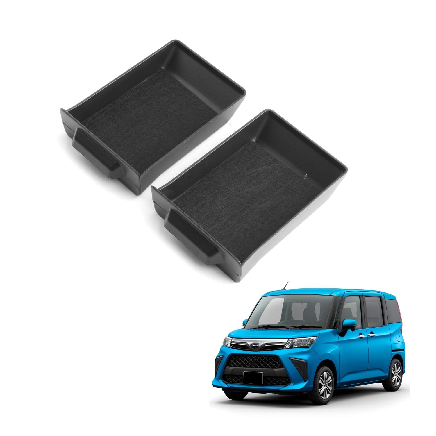 

HUAHAO Console Tray, Non-Slip Storage Box, Center Cluster Pocket, Gap Storage for Small Items, чёрный