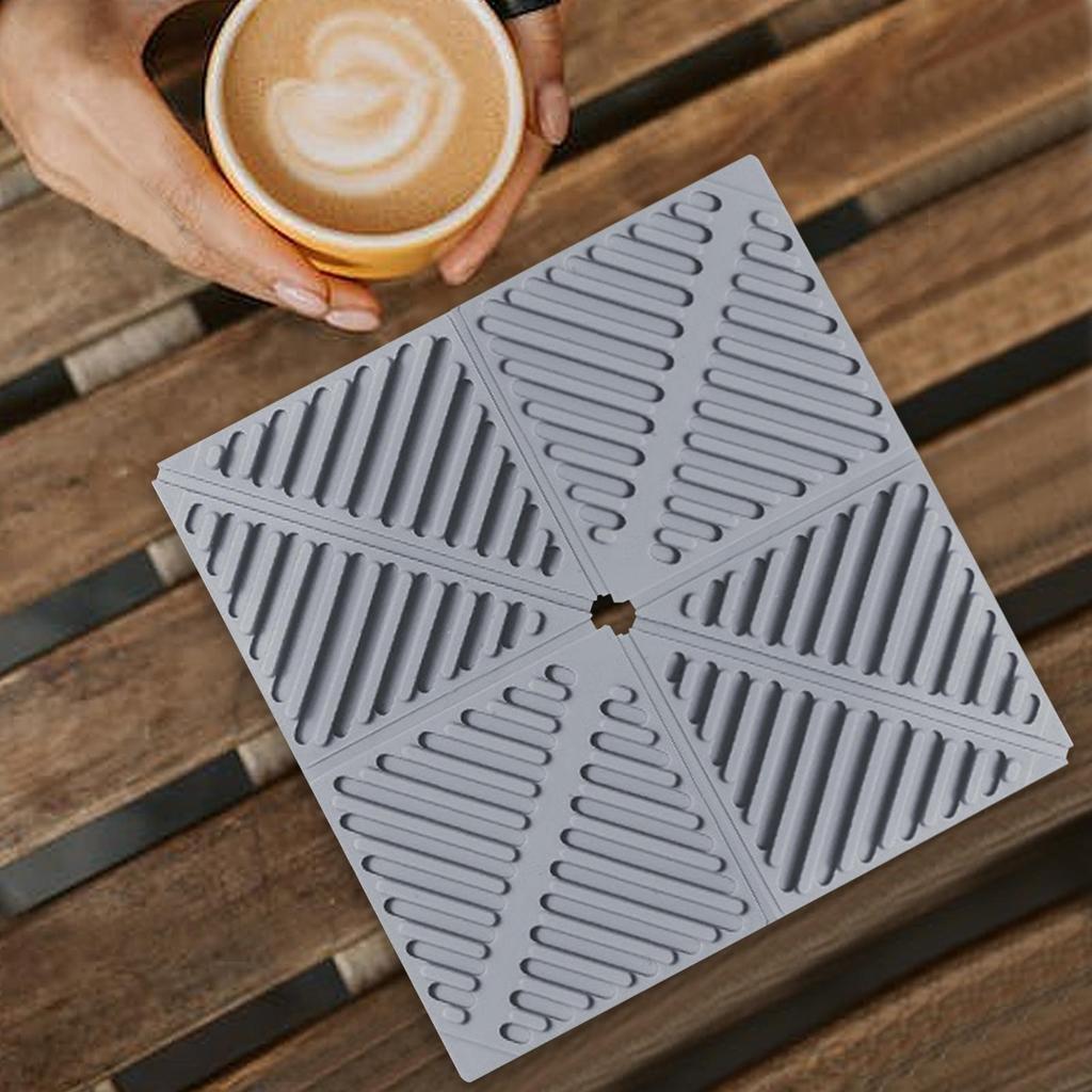 Silicone Coasters Anti-Slip Tabletop Protection Insulation Mat Coaster For Office Desk For Hot Cold Beverages Coffee Latte Soup