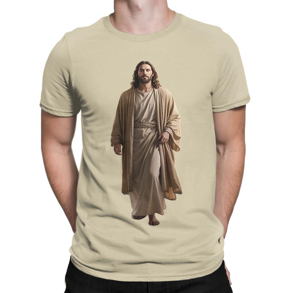 Jesus Coming Out Of My Cave TShirts for Unisex Funny 100 Cotton Tees Round Collar Short Sleeve T Shirts Plus Size Clothing