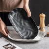 Zhì Shì Premium 12-inch Scalloped Fish Serving Plate
