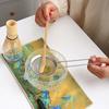 Japanese-style Glass Matcha Set, Matcha Bowl, Two-piece, Transparent, Tea Set, Matcha Whisking Tools, Tea Accessories, Gift