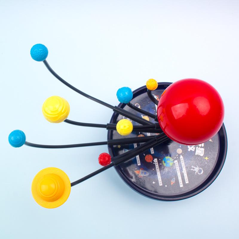 Handmade DIY Solar System Orrery Model: Eight-Planet Educational Kit for Students.