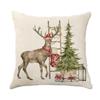 Christmas Theme Printed Sofa Pillow Case Christmas Atmosphere Decoration Bay Window Cushion
