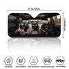 Multi-Pattern Cartoon Animal Car Sunshade: Hamster, Raccoon, Tiger Designs