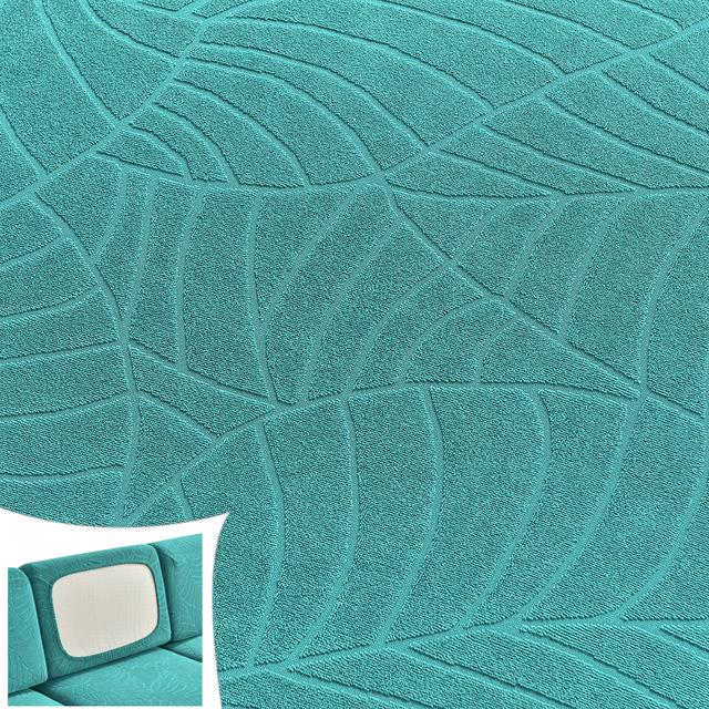 Non -Waterproof Woven Jacquard Seat Cushion Cover Elastic Sofa Furniture Cover Living Room Pets Children Removable Slipcover Furniture Protector