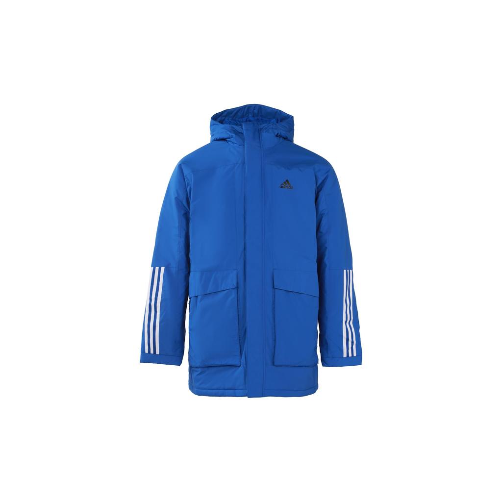 Adidas Puffer Jackets Men's Blue Hooded Moderate Other GE9999