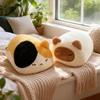 Cute Calico Siamese Cat Plush Pillow - Soft Sleeping Hug Doll
