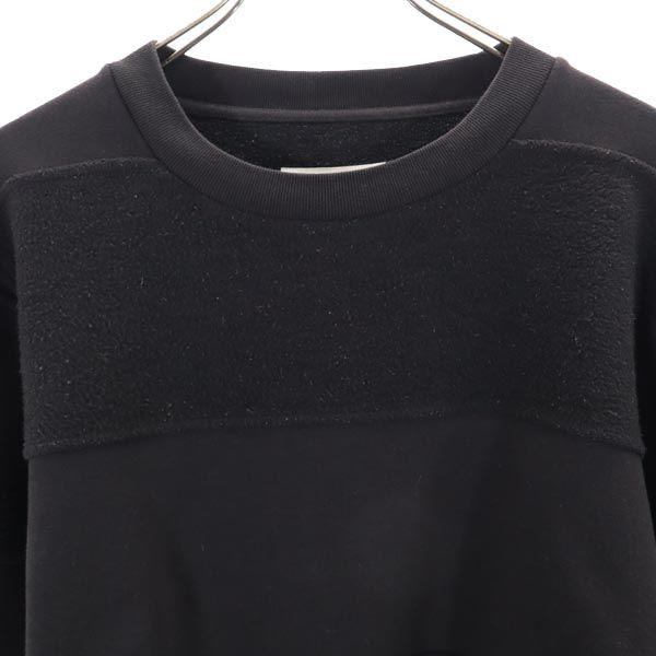MM6 Long sleeve Cut S Black series brushed back sweatshirt Women Used